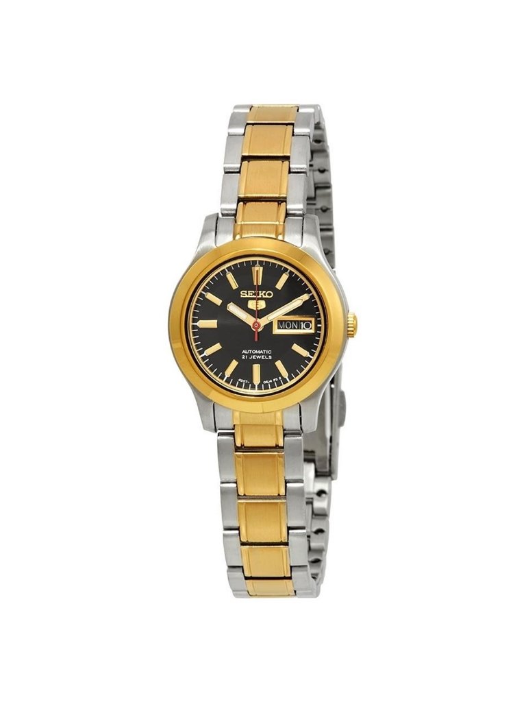Nwt Seiko Series 5 Automatic Black Dial Ladies Watch